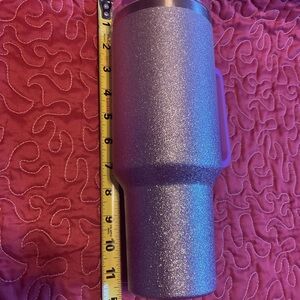 Glittery ombré purple & Silver Travel Mug